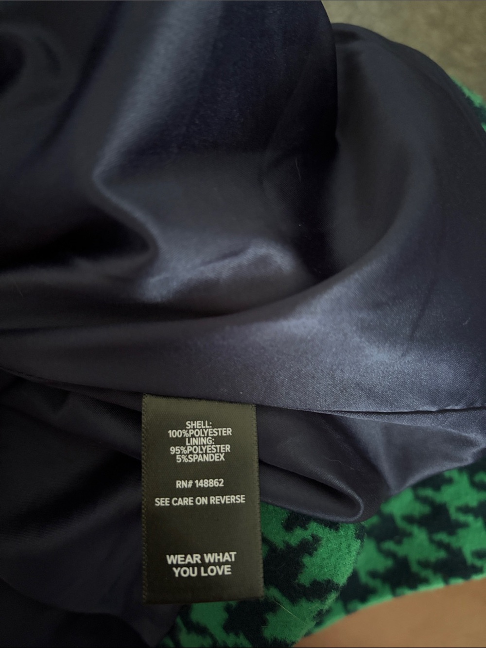 torrid Green and Black Houndstooth Trench Coat - Picture 5 of 6